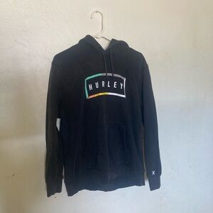 Hurley Black Hoodie with Logo